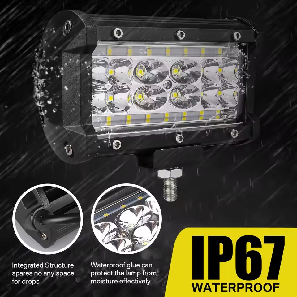 84W LED Light Bar, 5 Inches 84W 10800LM LED Work Light, Spot Light Pods Off Road Driving Lights Fog Bumper Roof Light for Boat, SUV, Truck, Hunters, Motorcycle