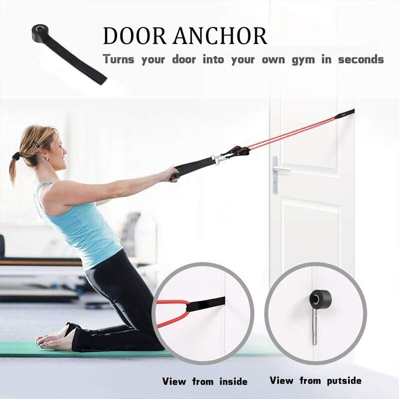 Power Exercise Resistance Band Set for Pull Up Body Fitness & Workout Loop Bands with Door Anchor