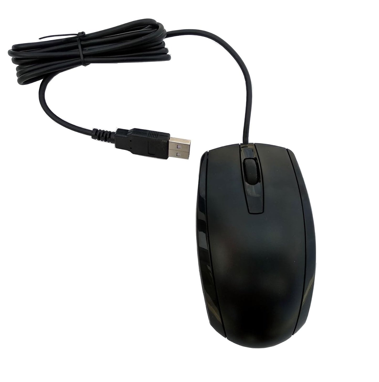3-Button USB Wired Optical Mouse – Smooth Scroll, Ergonomic Design, Plug & Play Mouse for Laptop & Desktop (Black)