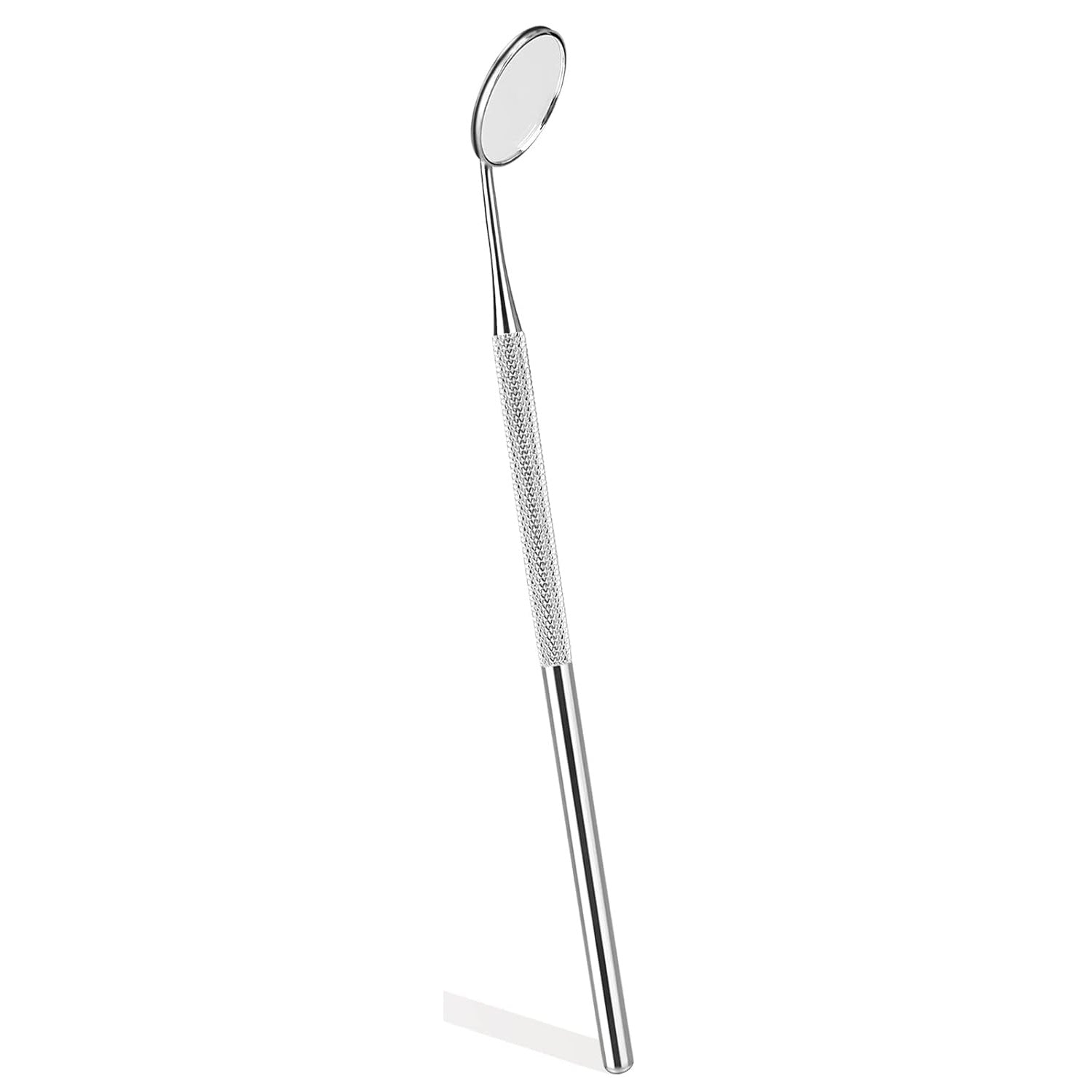 Dental Mirror Stainless Steel 16 cm with Handle Dentist Tool for Teeth Cleaning Plaque, Mouth Inspection, Lash Extension Mirror