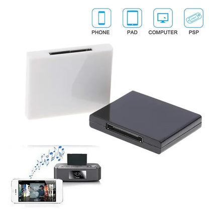 30-pin Bluetooth Adapter 4.1 A2DP Music Audio Receiver For Bos-e Sound i dock And 30Pin for Dock Speakers