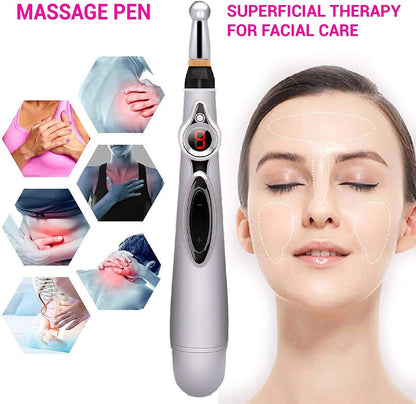 Electronic Acupuncture Pen Electric Meridians Laser Therapy Heal Massage Pen Meridian Energy Pen Relief Pain Tools