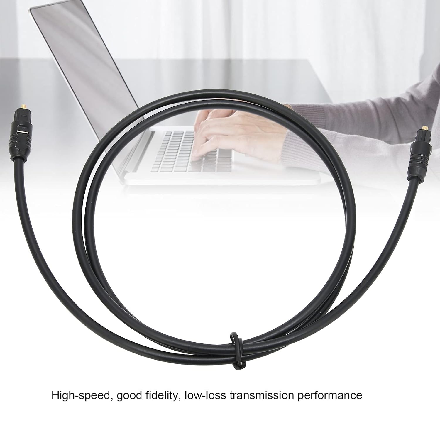 1.5 Digital Optical Cable Audio Fiber Optical SPDIF Audio Cable TosLink Cable
