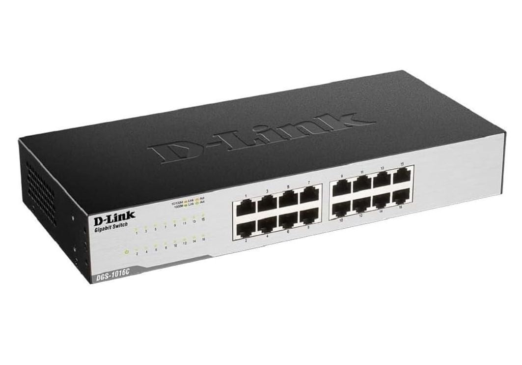 D-Link 16-Port Ethernet Switch – Unmanaged Network LAN Switch Desktop & Rackmount