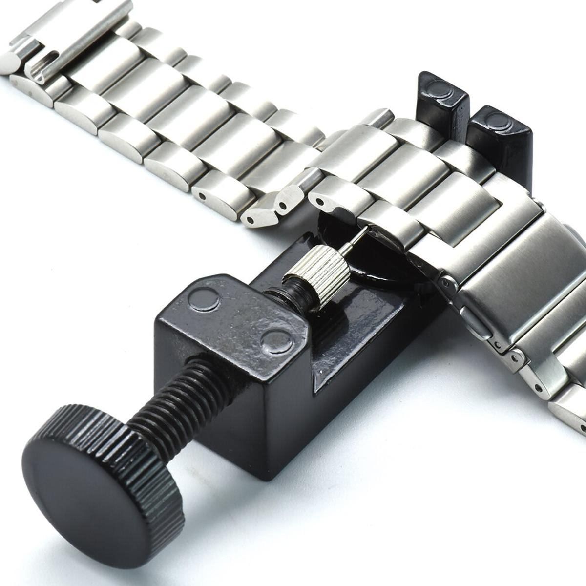 Stainless Steel Watch Link Remover Tool – Metal Watch Strap Adjuster & Bracelet Pin Removal Kit for Men & Women