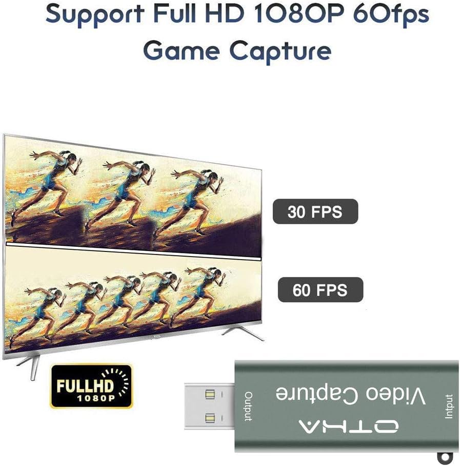 OTHA HDMI to USB 3.0 Capture Card 1080p 60FPS | Game Streaming Device | OBS Compatible Video Capture Card for PC Laptop