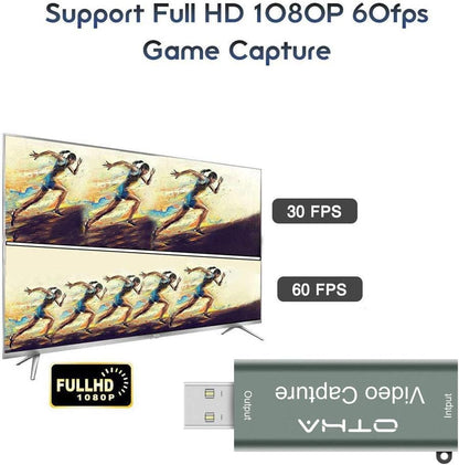 OTHA HDMI to USB 3.0 Capture Card 1080p 60FPS | Game Streaming Device | OBS Compatible Video Capture Card for PC Laptop