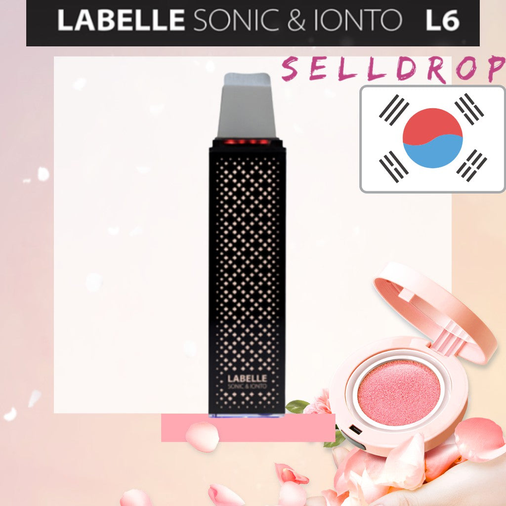 LABELLE SONIC IONTO L6 175g Ultrasonic Skin Scrubber Exfoliate Dead Skin Sells Control Sebums Black Heads