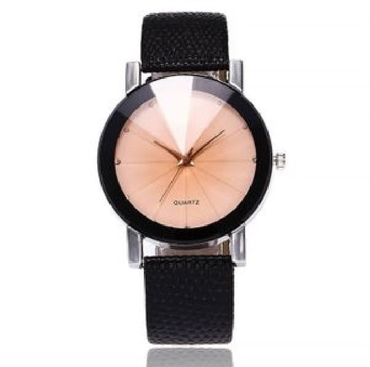 Fashion Watch Casual Simple Quartz Clock For Women Leather Strap Wrist Watch