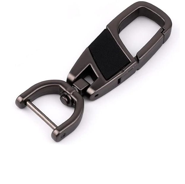 (1 Pc) Premium Metal D Shape Keyring – Durable Car, Motorcycle & Office Key Holder Ring, Heavy Duty Keychain