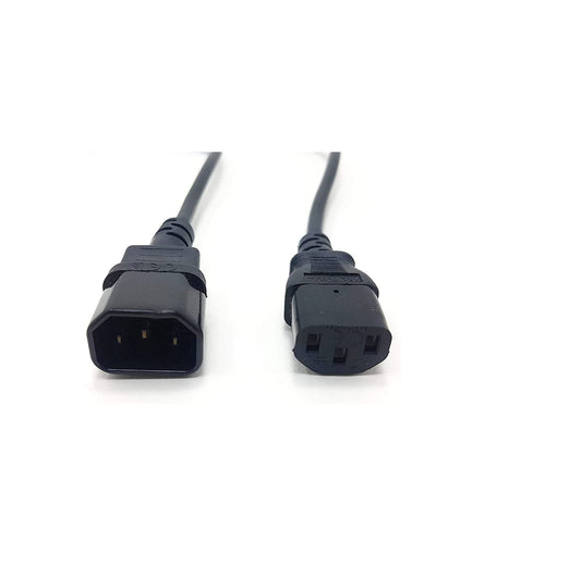 Power Extension Cable IEC Male to Female UPS Lead C14 to C13