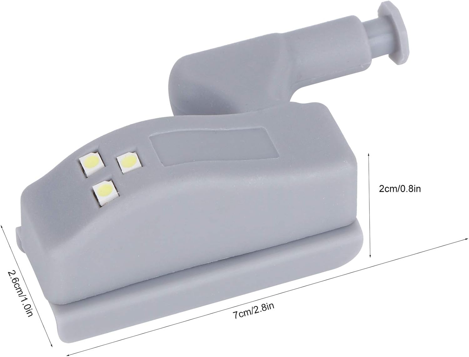 Hinge LED Sensor Light Set, Good Lighting Technology, Modern Induction Lamp for Home Cabinet, Cupboard, Closet, Drawer (White Light