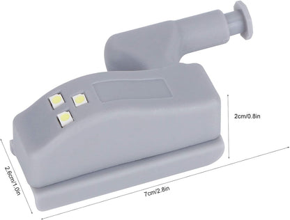 Hinge LED Sensor Light Set, Good Lighting Technology, Modern Induction Lamp for Home Cabinet, Cupboard, Closet, Drawer (White Light