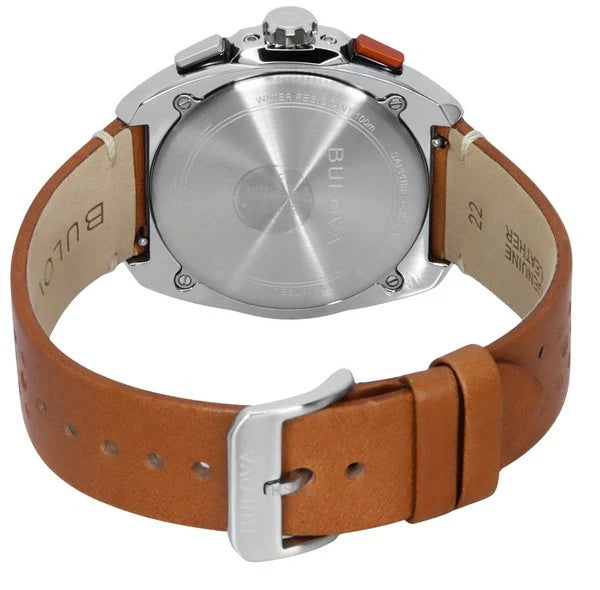 ⌚ 22 mm Premium Leather Branded Watch Strap – Classic Brown 22mm