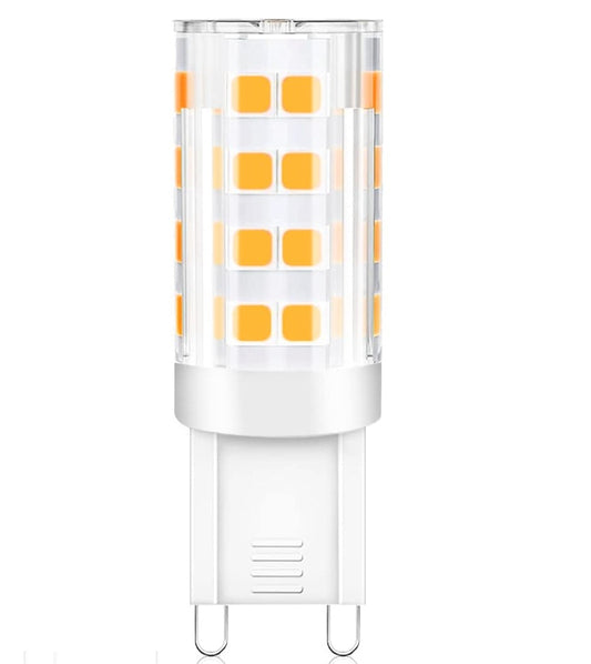 G9 LED Light Bulb Bi Pin Base, Ceramic Material Non Dimmable 3000K Warm White, 5W (40W Halogen Equivalent), G9 Base Bulbs for Chandeliers, 360° Beam Angle, 450LM for Home Lighting 1 Pack