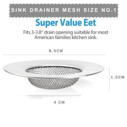 stainless steel kitchen sink basket waste strainer Perforated wash basin Mesh Filter