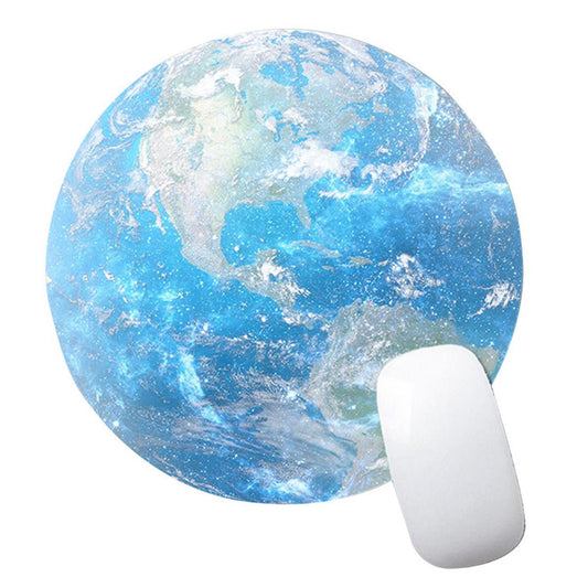 Planet Series Mouse Pad Rubber Mat Circular Mouse Pad With Style Earth