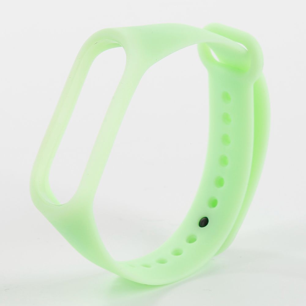 Luminous Silicone Fluorescent green Strap for Xiaomi Mi Band 3/4 , Glow In The Dark Replacement Band Bracelet for Mi Band 3/4 online Sale