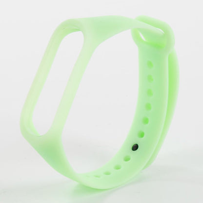Luminous Silicone Fluorescent green Strap for Xiaomi Mi Band 3/4 , Glow In The Dark Replacement Band Bracelet for Mi Band 3/4 online Sale