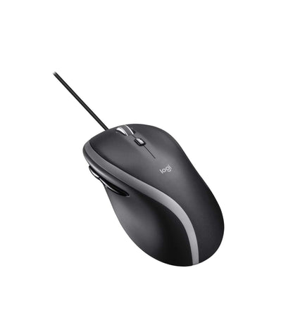 Logitech M500 Wired USB Mouse – 1000 DPI Laser Precision, 7 Programmable Buttons, Hyper-Fast Scrolling for PC, Mac & Laptop (Black)