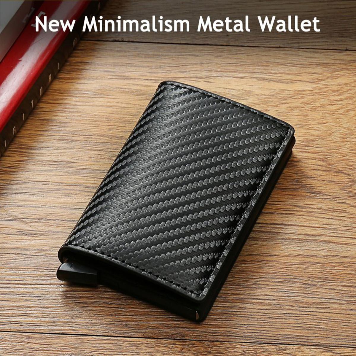Fashion RFIDBlocking Men Card Holders Business ID Case Man Aluminum Bank Card Wallets Metal Cardholder For Women