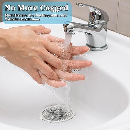 1pcs Bathroom Stainless Steel Drain Filter Small Hair Basket Catcher Fits Most Kitchen Sinks Bathroom Sinks Shower Drains Floor Drain