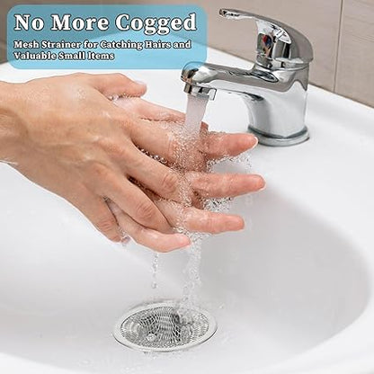 1pcs Bathroom Stainless Steel Drain Filter Small Hair Basket Catcher Fits Most Kitchen Sinks Bathroom Sinks Shower Drains Floor Drain