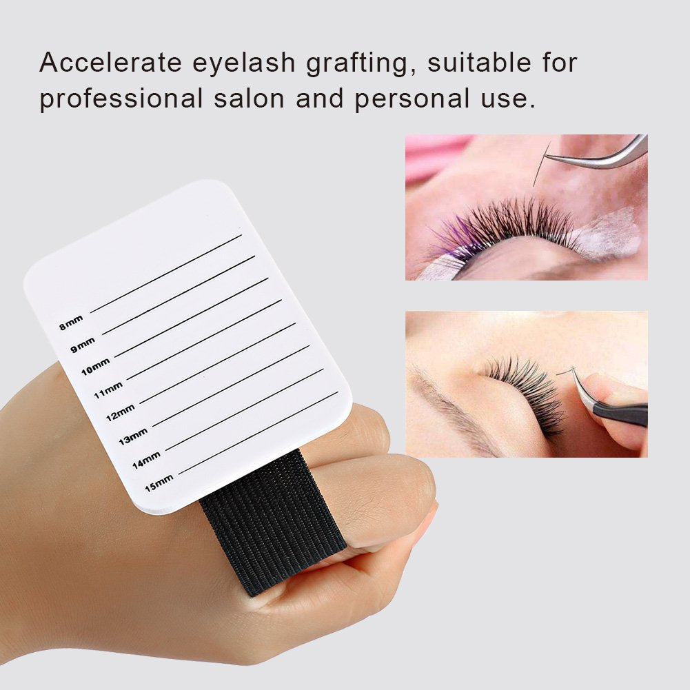 Eyelashes Stand Holder, Eyelash Extension Pallet - 7-14Mm Eyelash Extension Hand Plate Lashes Plain Hand Lash Pallet For Eyelashes & Adhesives Grafting Holder Beauty Tools
