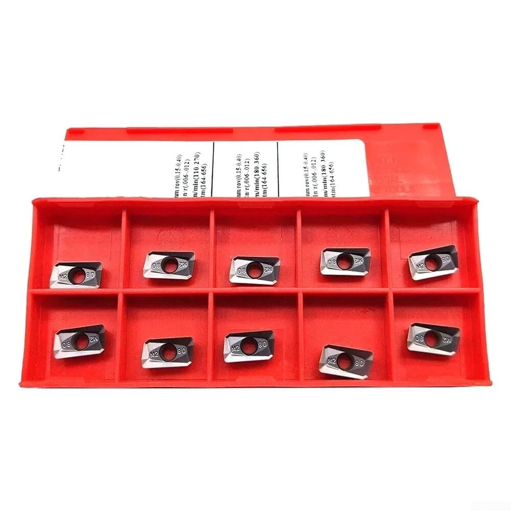 10PCS M2 CNC Carbide Inserts for Stainless Steel & Steel | Wear-Resistant Turning Tools for Roughing & Finishing | High Precision Milling Inserts
