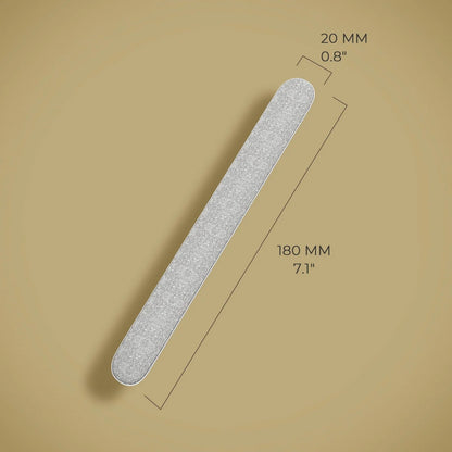 Professional Dual-Grit Nail File 100/180 – 17.8cm Salon-Grade Manicure & Pedicure Nail Buffer