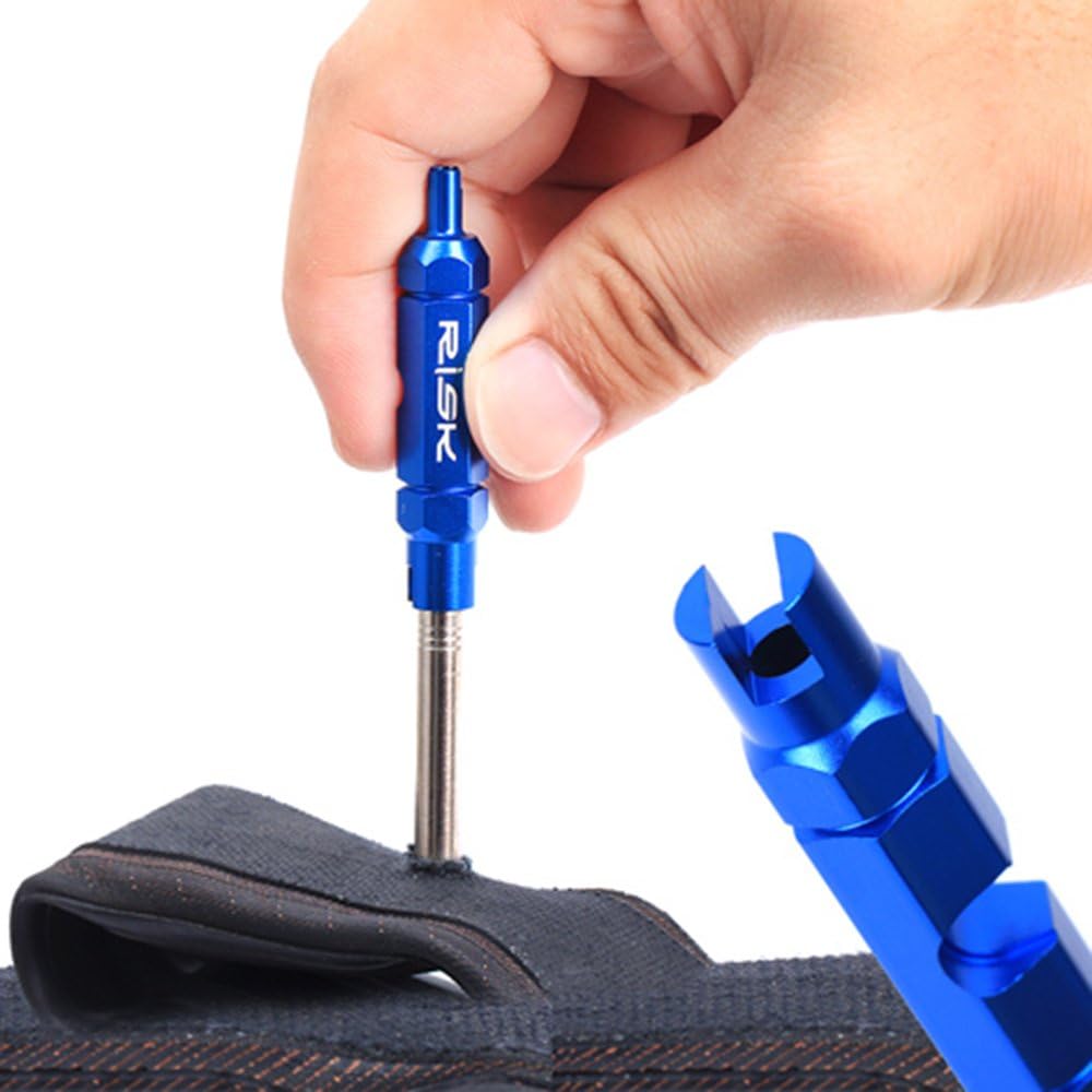 Bicycle Valve Core Removal Tool Schrader & Presta Extender 5mm Wrench Bike Valve Core Remover (1 Piece)