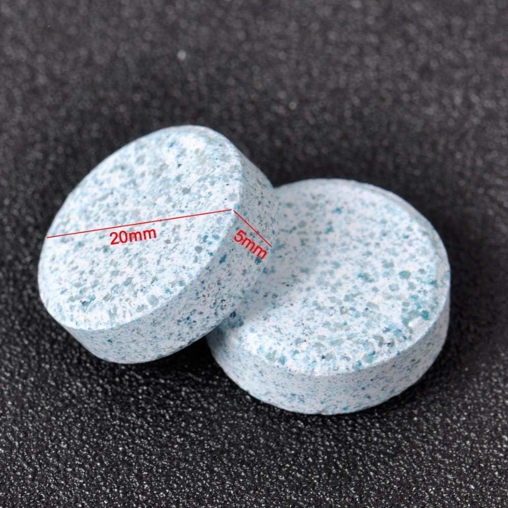 2 PCS Windshield Washer Fluid Tablets – Effervescent Oxalic Acid Car Glass Cleaner | Blue Concentrated Cleaning Tablets for Crystal Clear Windshield