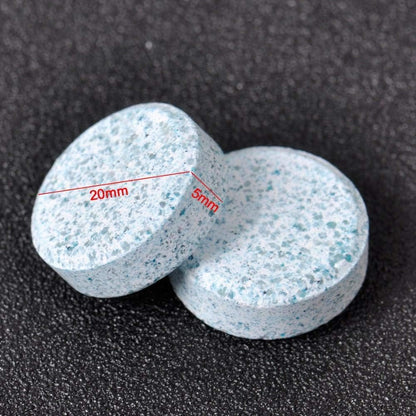 2 PCS Windshield Washer Fluid Tablets – Effervescent Oxalic Acid Car Glass Cleaner | Blue Concentrated Cleaning Tablets for Crystal Clear Windshield