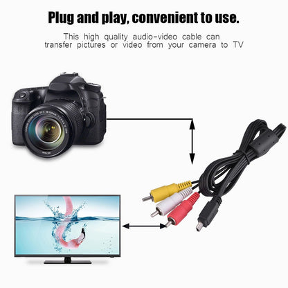 Mini USB to RCA AV Cable for GoPro HERO3 – Composite TV Out Adapter
