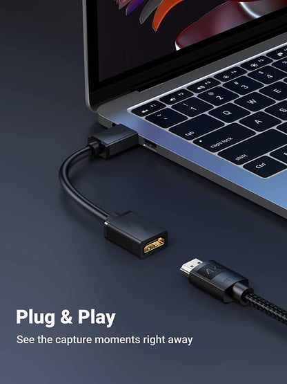 HDMI 2.0 Male to Female Extension Cable 30cm – 4K UHD, 3D, Streaming Device Compatible