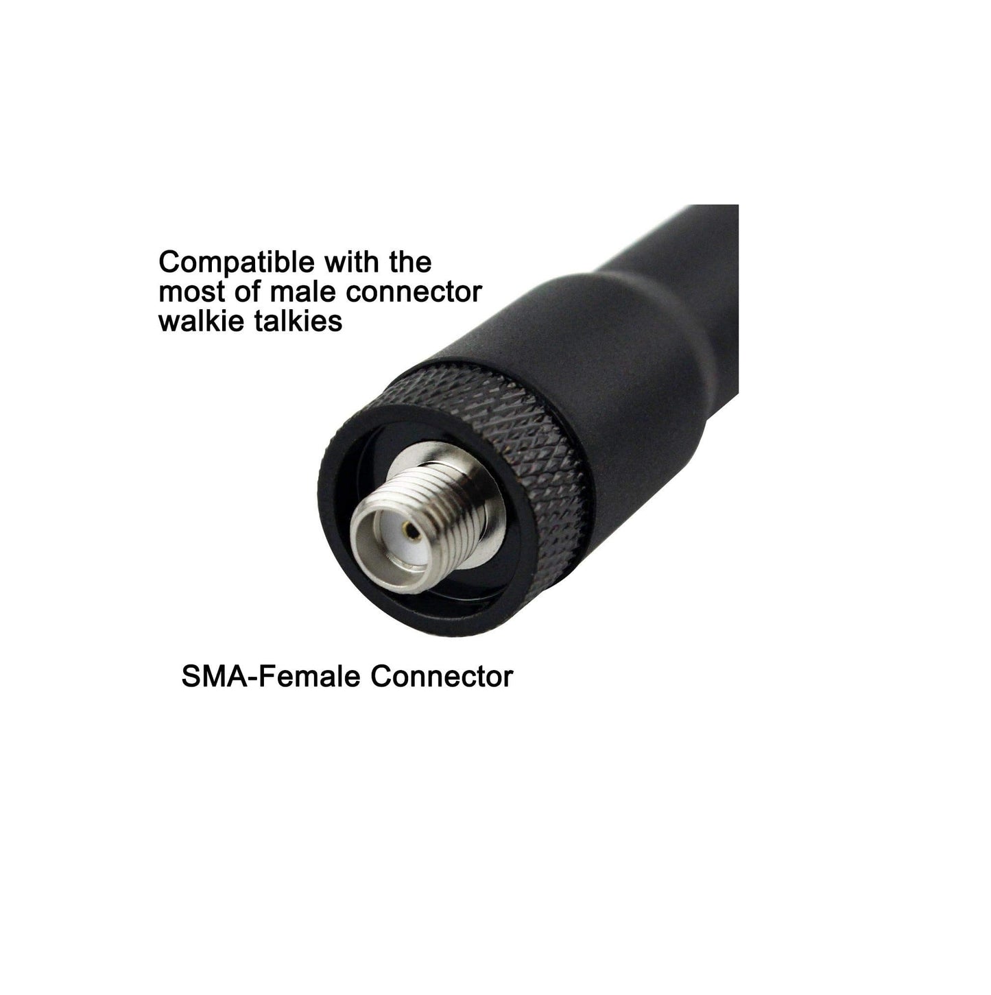 2 Way Radio Antenna SMA Female 2.5" Short Whip Dual Band VHF/UHF (144/430MHz) – Topham Walkie Talkie Antenna High Gain Replacement