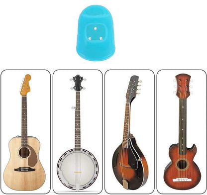 1 Piece Silicone Guitar Finger Protector  – Soft Fingertip Guard Caps for Guitar Playing, Sewing & Embroidery | Durable Anti-Slip Finger Covers