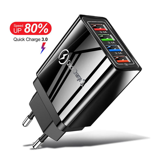 USB Travel Charger Quick Charge 3.0 For Phone Adapter Tablet Portable Wall Mobile Charger Fast Charge