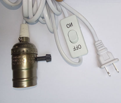 Light Bulb Holder, Sturdy Durable Light Socket Cord For Tungsten Lamps For Home For Incandescent Lamps For Bulb Lamps fancy Bulb Holder With Cable and switch for Smart Home RUI CHENG Lamp holder