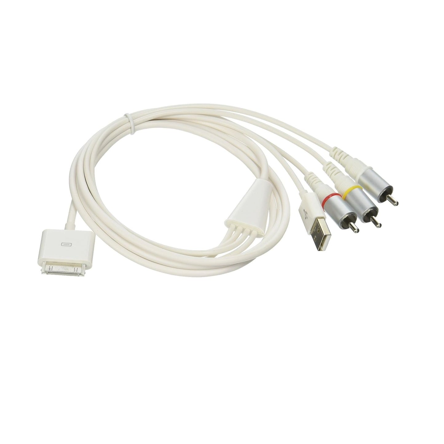 USB to RCA Composite AV Cable  1/2, i– TV Video Audio Output Cable (3 RCA, Yellow/Red/White)