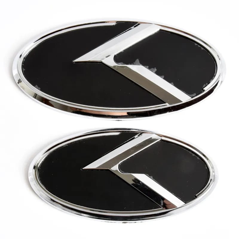 2pcs Car Trunk Emblem 3D Sticker K Logo Front Grill Rear Badge For KIA K5 2011-2013 Optima Forte 2009-2014