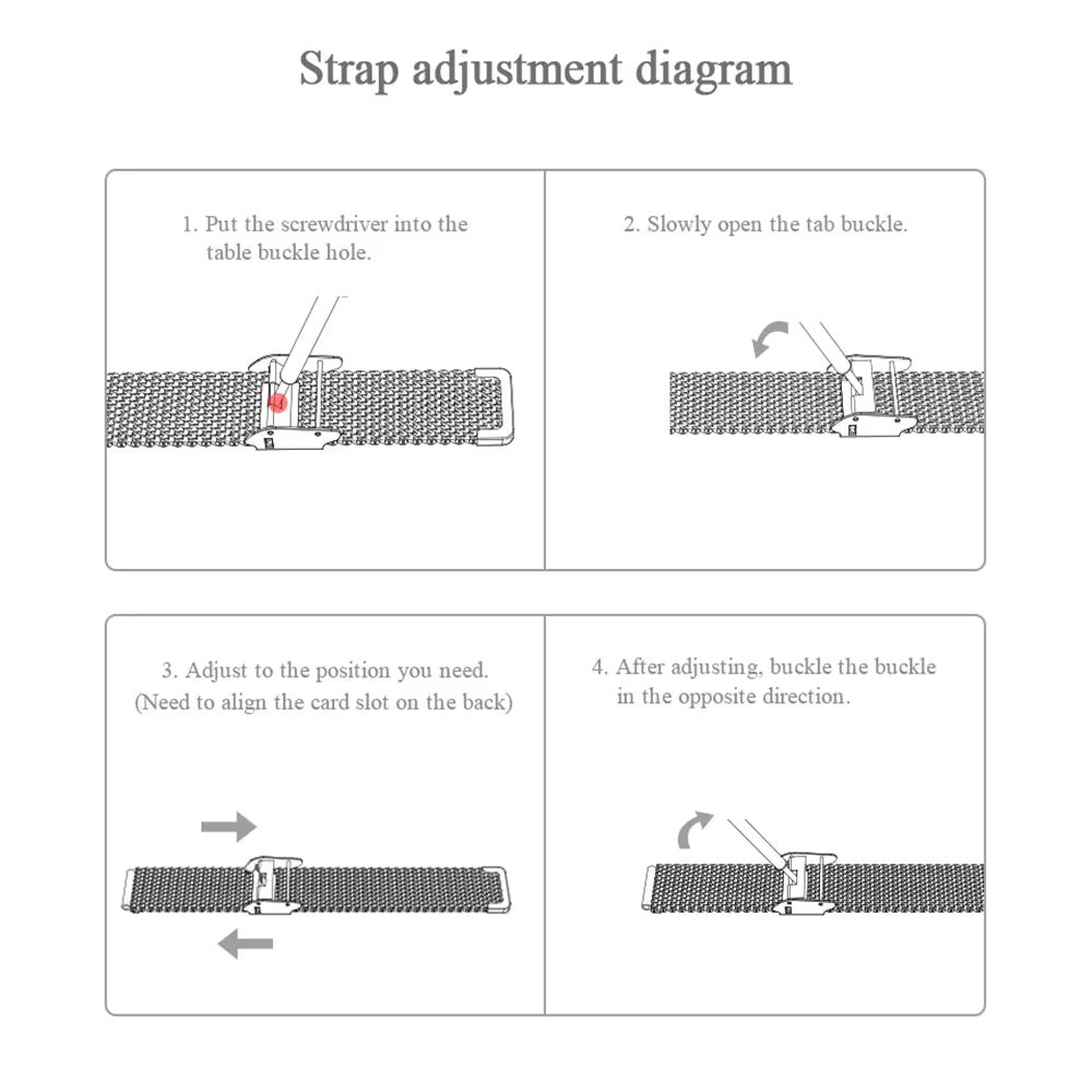 Mi Band 4 Metal Strap Bracelet Milanese Strap Wristband Miband4 Pulseira For Xiaomi Mi Band 4 Band4 (Watch not included)