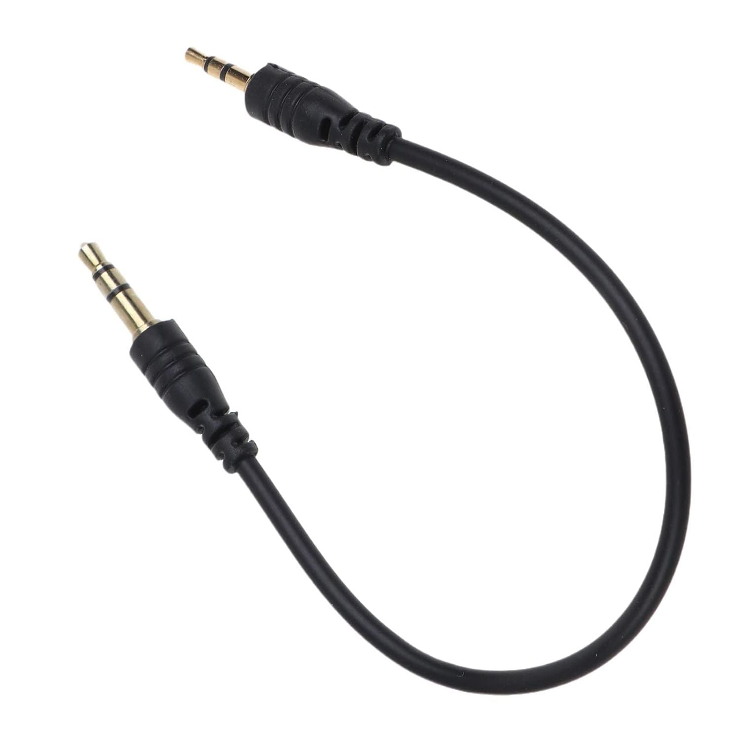 3.5mm Stereo Audio Extension Cable Male to Male 1 Feet – High-Quality Headphone & AUX Audio Lead, Durable 3.5 mm Jack Cord