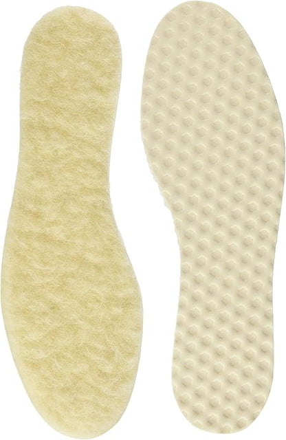 Bama Warm Comfort Pure Wool Shoe Insoles | Unisex Winter Warm Insoles | Soft Thermal Foot Support for Boots & Winter Shoes