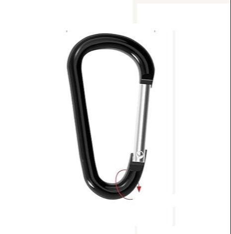 Aluminum Carabiner Clip D Ring Keychain Set – Lightweight Spring Hook Small Carabiners for Camping, Hiking, Fishing & Car Accessories