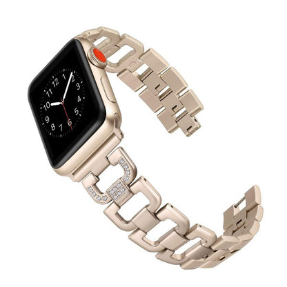 new fashion Secbolt Bling Band for i Watch Band 38mm 40mm 41mm Bling Diamond Rhinestone Metal Replacement Wristband Strap for Apl iWatch Nik+, Series 3, Series 2, Series 1, Sport, Edition, champagneGold