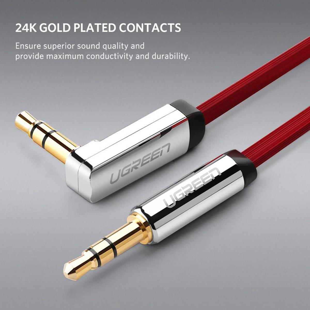 AUX Cable Jack 3.5mm Audio Cable 3.5 mm Jack Speaker Cable for JBL Headphones Car Xiaomi redmi 5 plus Oneplus 5t Samsung Galaxy AUX Cord 1M(Red)