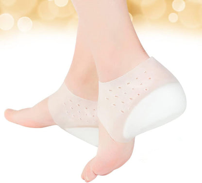 4 cm Invisible Height Increase Silicone Sock Gel Heel Pads Hi Qulity Orthopedic Arch Support Heel Cushion Insoles 4cm Unisex dropshippg