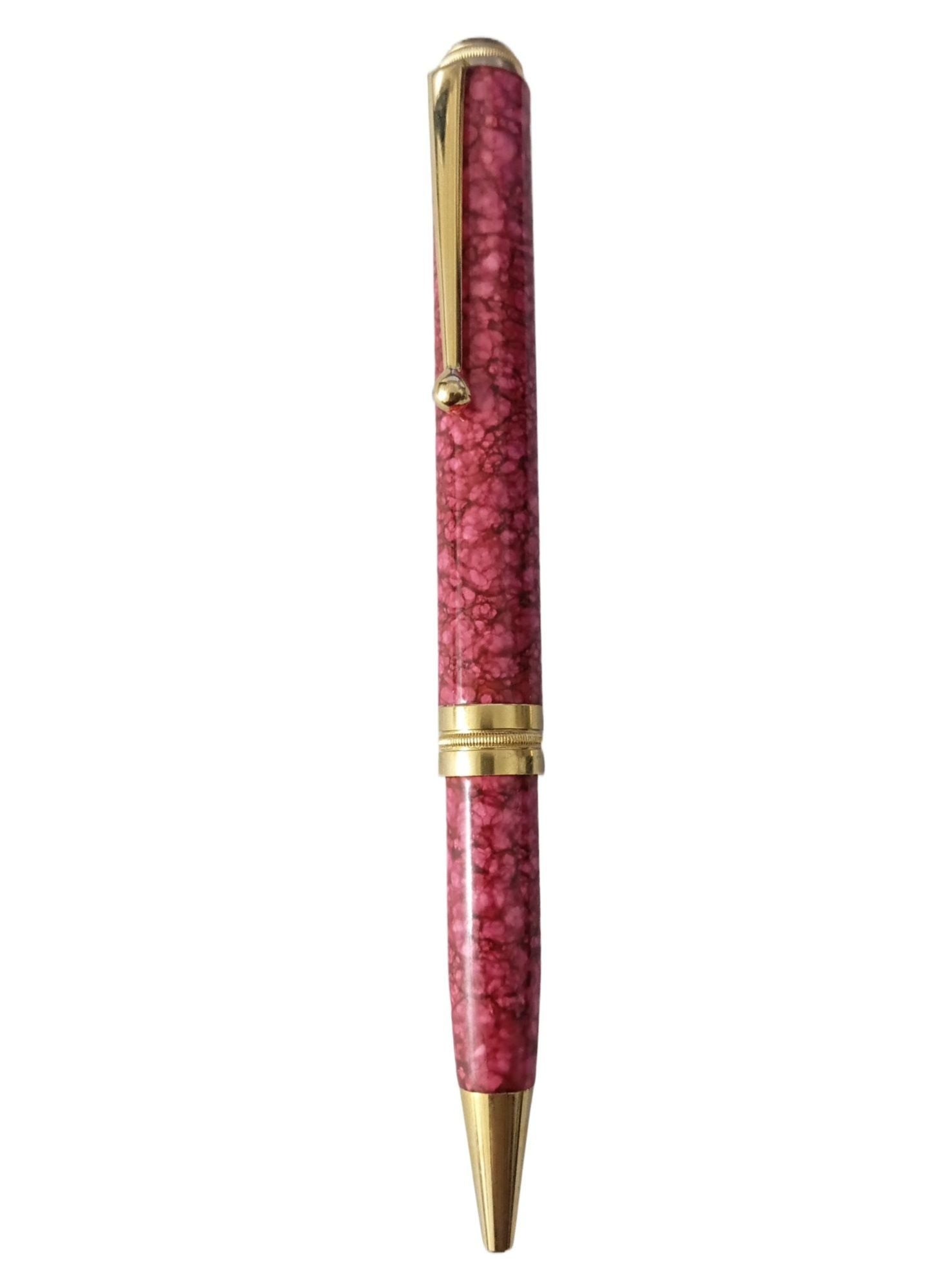 ✒️ Premium Solid Metal Made Marble Pattern Pockit Pen & Letter Opener Frute Cuting Self Defance Set  Elegant Design | Office & Gift Use