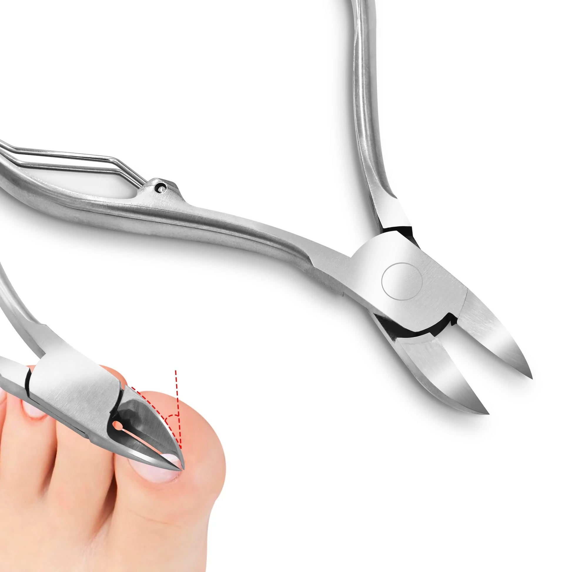 Professional Toenail Clipper for Thick & Ingrown Nails | Stainless Steel Precision Nail Cutter for Men & Women | Heavy Duty Sharp Toenail Clippers (1Pc)